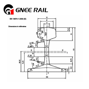 UIC 60kg Rail Drawing