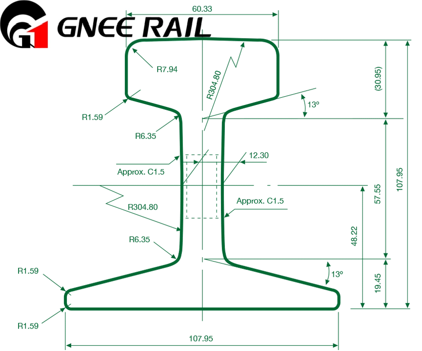 Janpanese Standard JIS 30A Rail