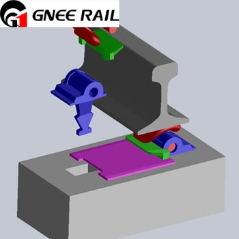 E-clip Fastening System for Railway