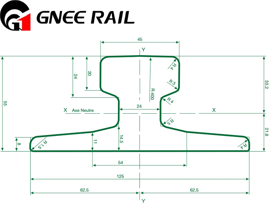 European Standard A45 DIN Crane Rail