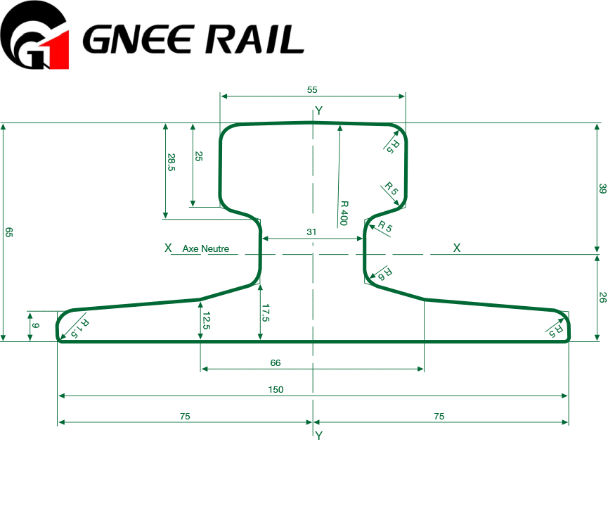 European Standard A55 Crane Rail