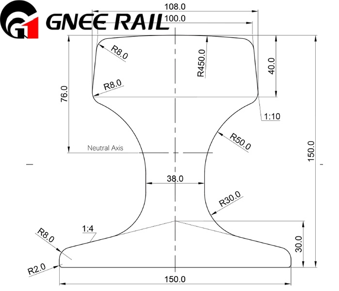 GB QU100 Crane Rail